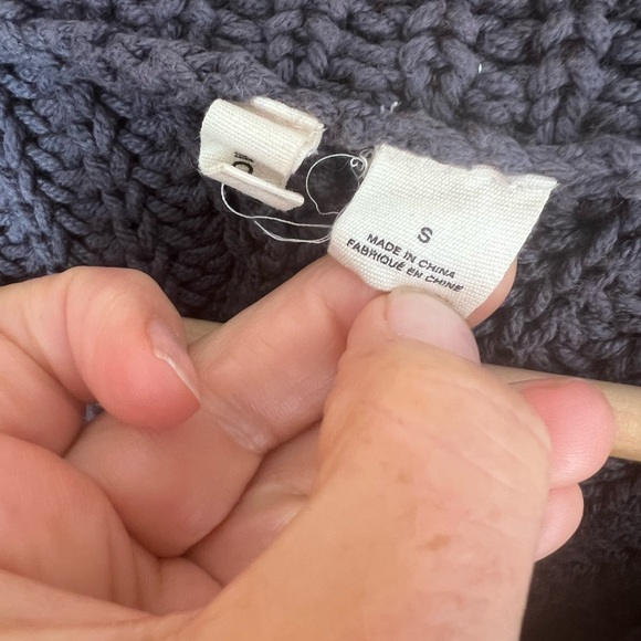 Anthropologie Moth Purple-Grey Oversize Cowl Neck Dolman Sweater Size Small - Picture 5 of 12